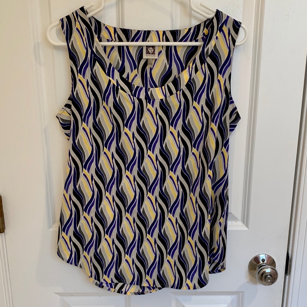 Anne Klein Patterned Sleeveless Top